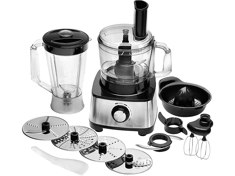 PROFICOOK PC-KM 1063 Kompaktküchenmaschine Inox (Rührschüsselkapazität: 1,2 l, 1200 Watt)