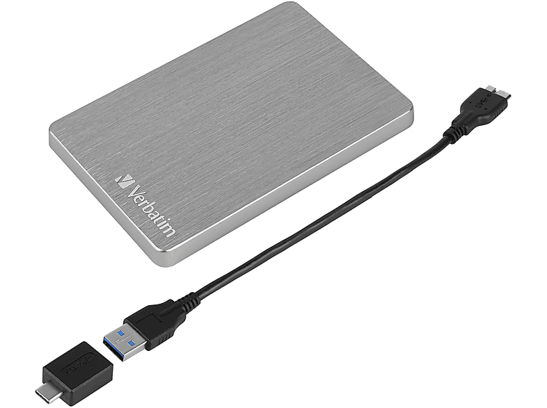 VERBATIM 53662 1TB STORE ‘N’ GO GRAU, 1 TB HDD, 2,5 Zoll, extern, Grau