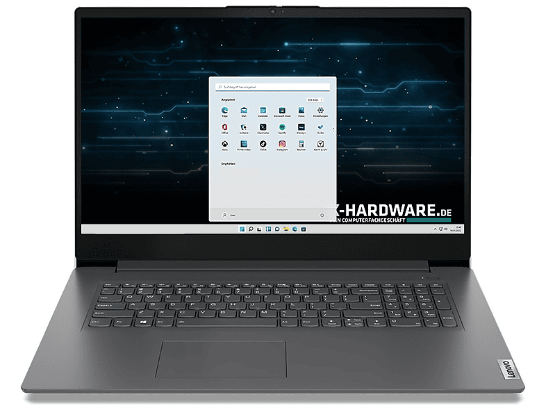 LENOVO #7402│V17 G4│U300│Win 11 Pro, Notebook, mit 17,3 Zoll Display, Intel® U-Series,U 300 Prozessor, 16 GB RAM, 512 GB SSD, Intel® UHD Graphics, Iron grey, Windows 11 Pro
