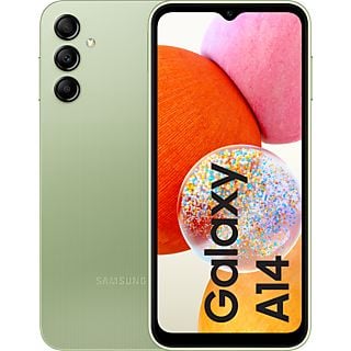 Móvil - SAMSUNG Galaxy A14, Light Green, 128 GB, 4 GB RAM, 6,6 ", FHD+, Mediatek Helio G85, 5000 mAh, Android