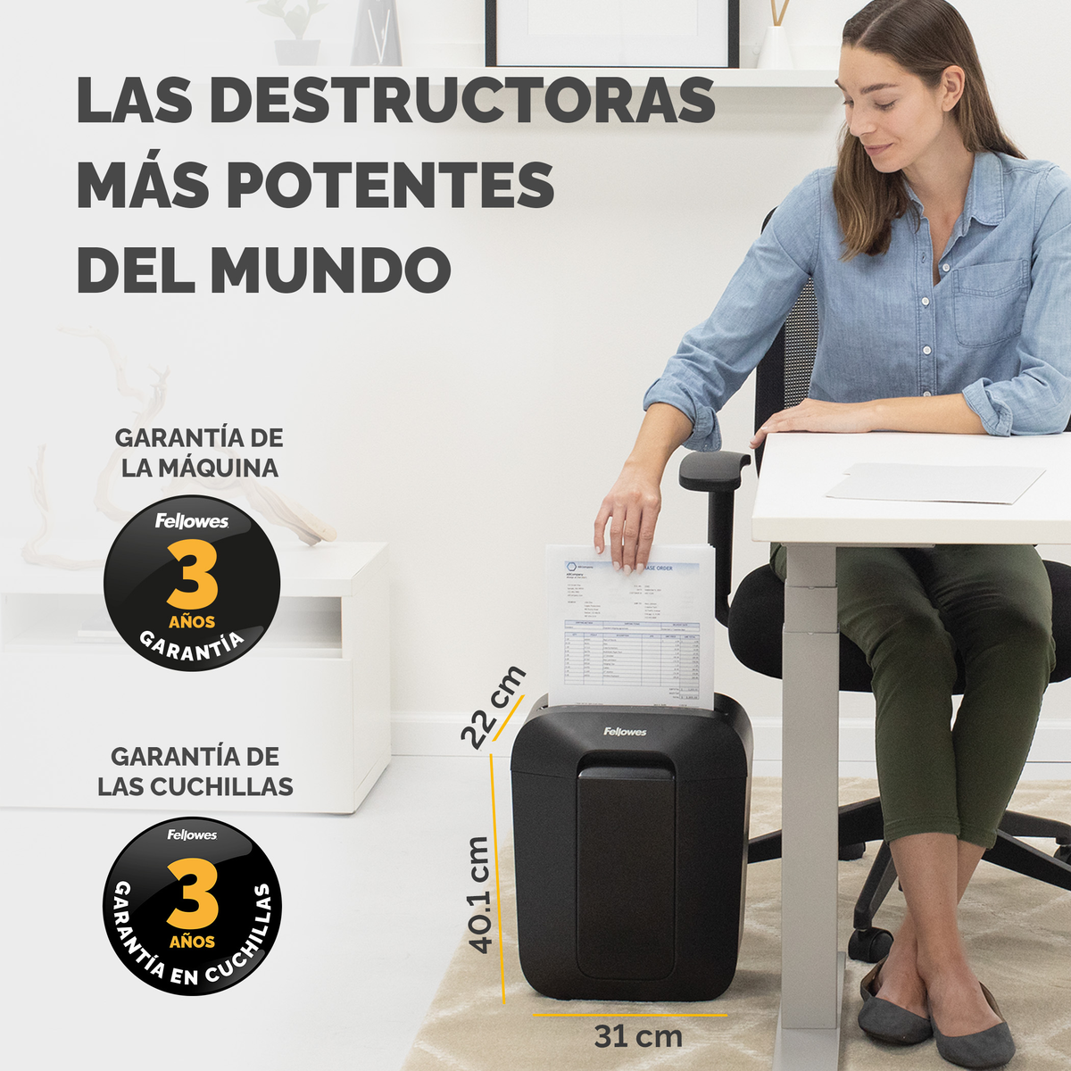 Niszczarka FELLOWES LX 50 Czarny