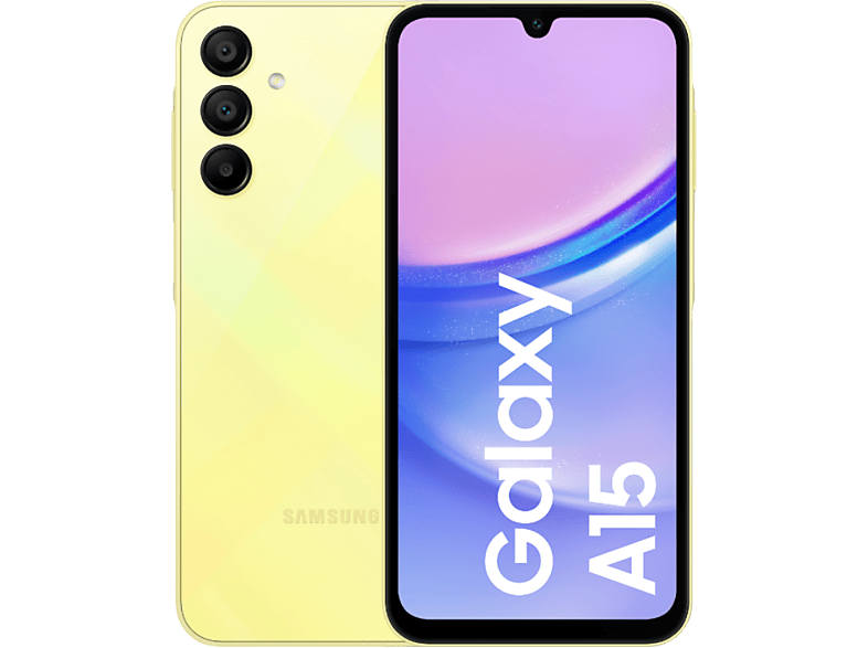 Móvil - SAMSUNG Samsung Galaxy A15 4G Yellow / 4+128GB / 6.5" AMOLED 90Hz Full HD+