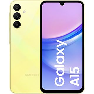 Móvil - SAMSUNG Samsung Galaxy A15 4G Yellow / 4+128GB / 6.5" AMOLED 90Hz Full HD+, Amarillo, 128 GB, 4 GB RAM, 6,5 ", FHD+ Infinity U Super AMOLED, Mediatek Helio G99 (6nm), 5000 mAh, Android