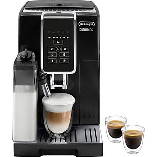 Cafetera superautomática - DE LONGHI ECAM350.50.B, 15 bar, 1450 W, 2 tazas, Negro