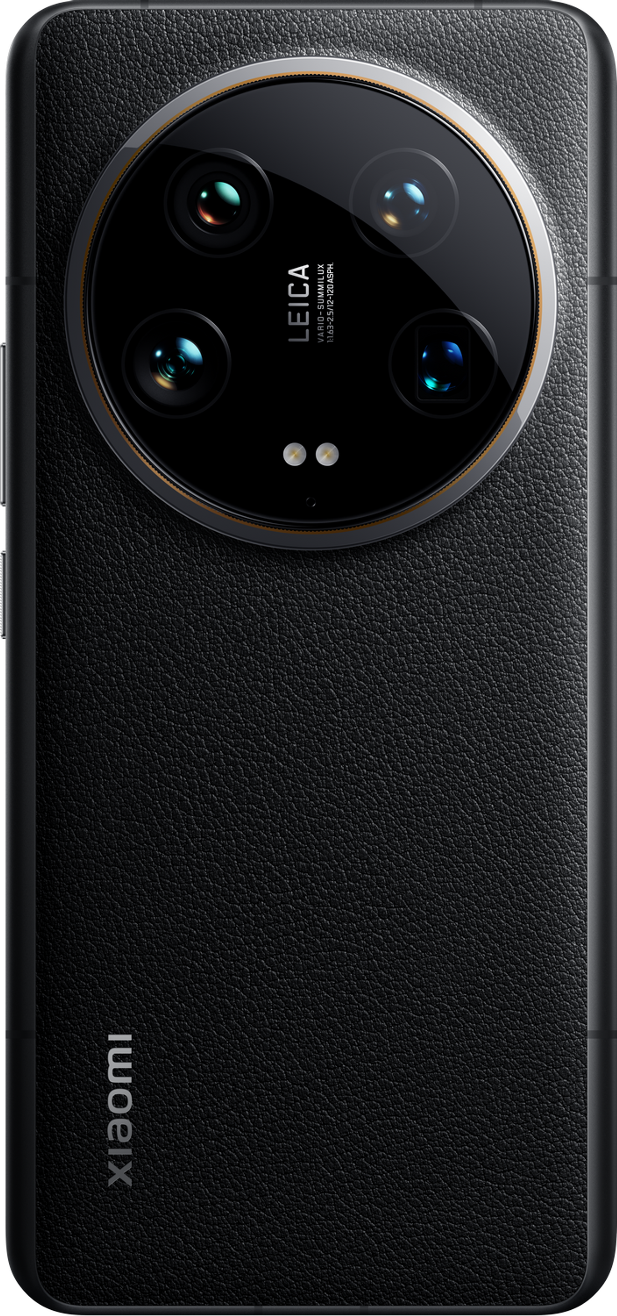 Czarny tył telefonu Xiaomi z aparatami Leica.