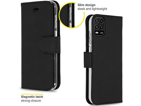 ACCEZZ Wallet Case voor Xiaomi Mi 10 Lite Zwart Telefoonhoesje voor Xiaomi Xiaomi Mi 10 Lite Zwart
