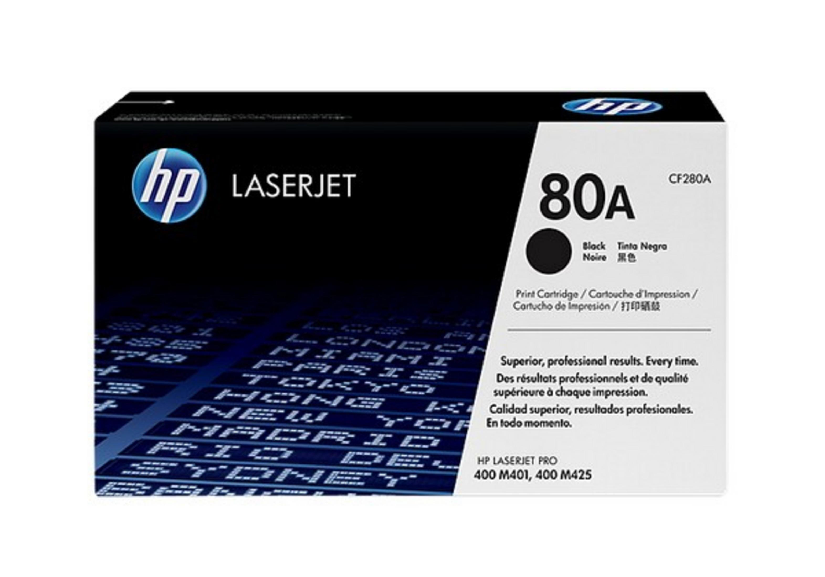 HP CF280A (80A)  2.700 Sayfa Lazer baskı Toner Siyah