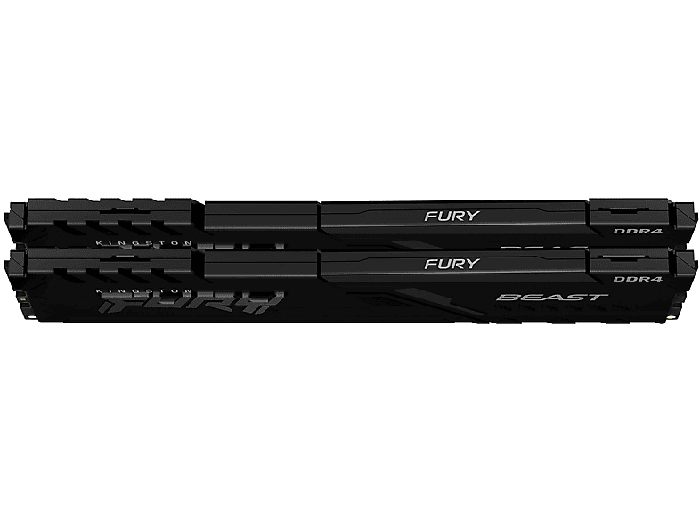 DDR4 3200 16GB ×2 MEMORY KINGSTON 16GB 3200MT/s DDR4 CL16 DIMM (Kit van 2) FURY Beast Black
