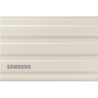 Disco Duro SSD Externo 2TB 2 TB - SAMSUNG T7 Shield, 2,5 ", SSD, Beige