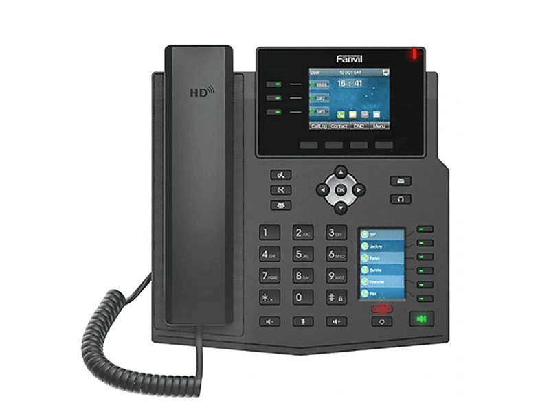 FANVIL X4U Enterprise IP Adaptörsüz Masaüstü Telefon Siyah