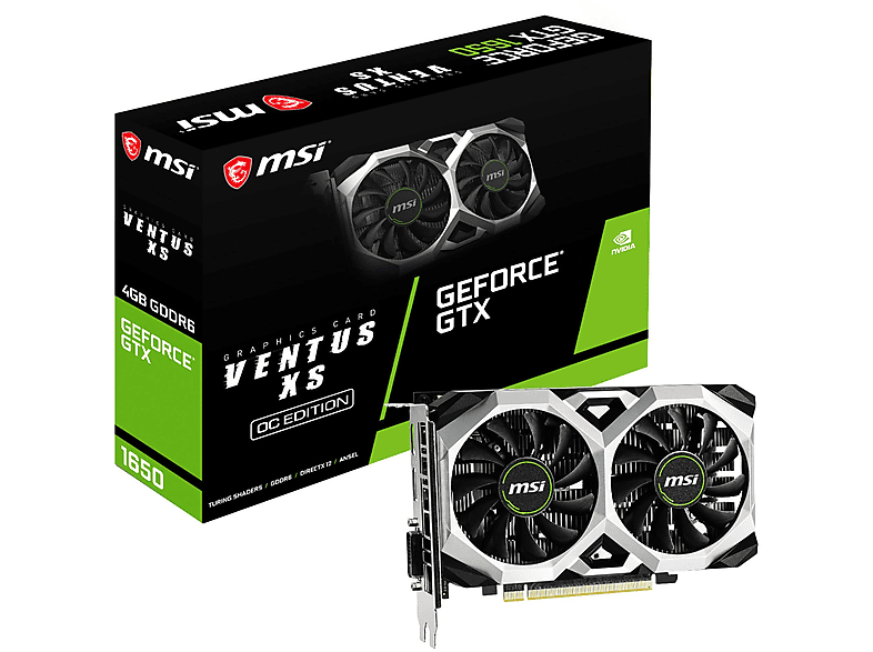 Tarjeta gráfica - MSI GTX 1650 D6 Ventus XS OC 4 GB