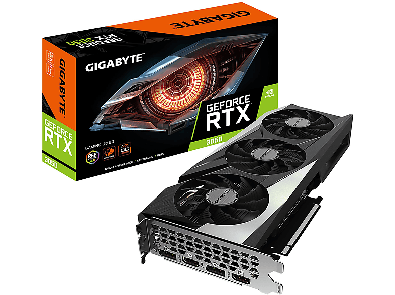 Tarjeta gráfica - GIGABYTE Gigabyte GeForce RTX 3050 GAMING OC 8G NVIDIA 8 GB GDDR6