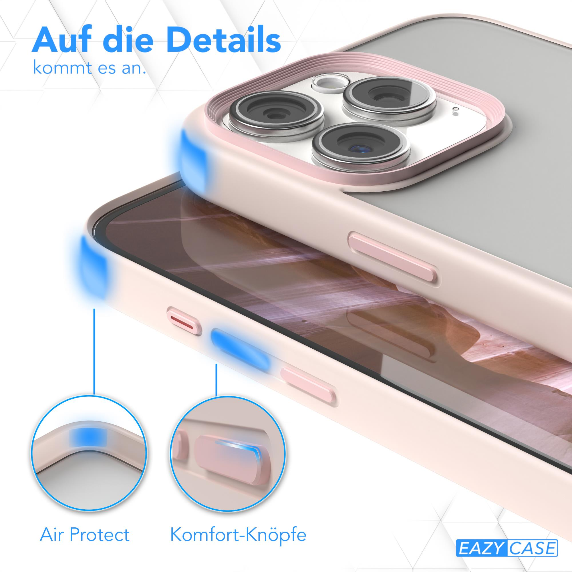Nahaufnahme einer Handyhülle mit hervorgehobenen Details, einschließlich Tasten und Luftschutz.