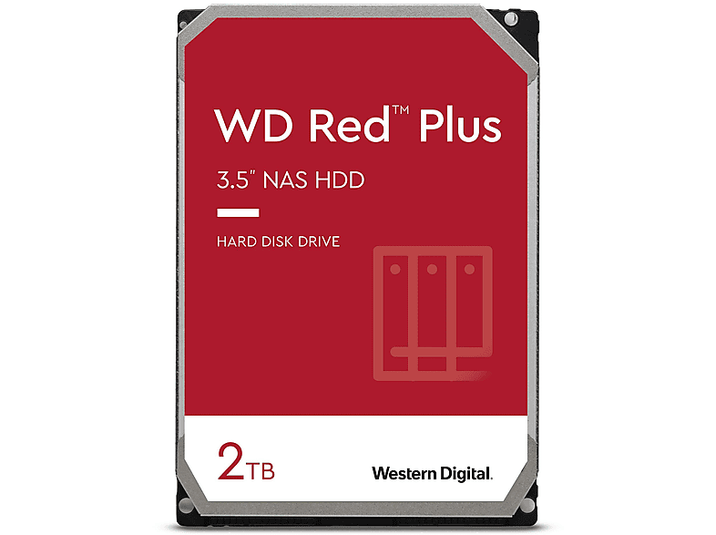 WD WD20EFZX RED PLUS 2TB, 2 TB, HDD, 3,5 Zoll, intern