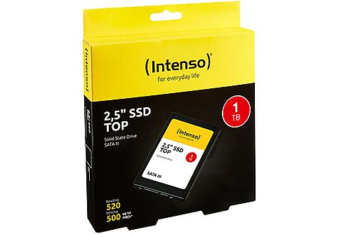 Disco duro SSD interno 1 TB  - Intenso 3812460 Top Ssd 1Tb 2.5" Sata3 INTENSO, Multicolor