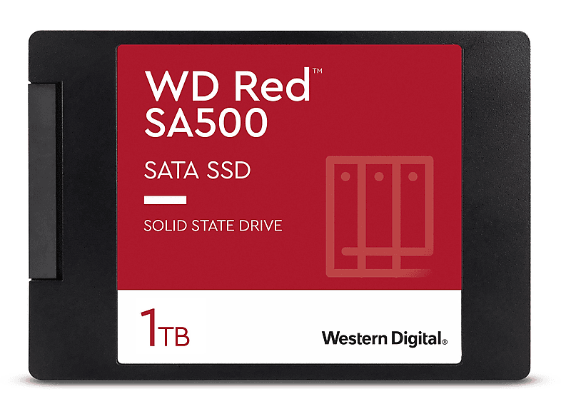 WD WDS100T1R0A RED SA500 1TB NAS SSD, 1 TB, SSD, 2,5 Zoll, intern
