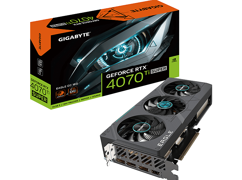 Tarjeta gráfica - GIGABYTE GeForce RTX 4070 Ti SUPER EAGLE OC 16G