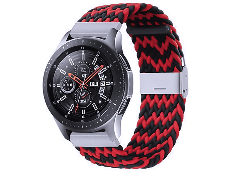 RanBluu Nylon Armband 20 Mm – Elastisch, Mit Magnetverschluss – Für Smartwatches Von Samsung, Garmin, Huawei