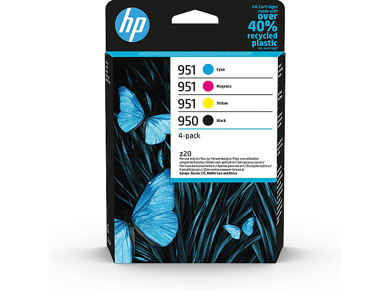 Cartucho de tinta - HP 950 Black/951 Cyan/Magenta/Yellow 4-pack Original Ink Cartridges