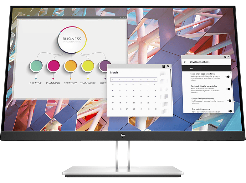 HP 9VF99AA#ABB 23,8 Zoll Full-HD Monitor (5 ms Reaktionszeit , 60 Hz , 60 Hz nativ)