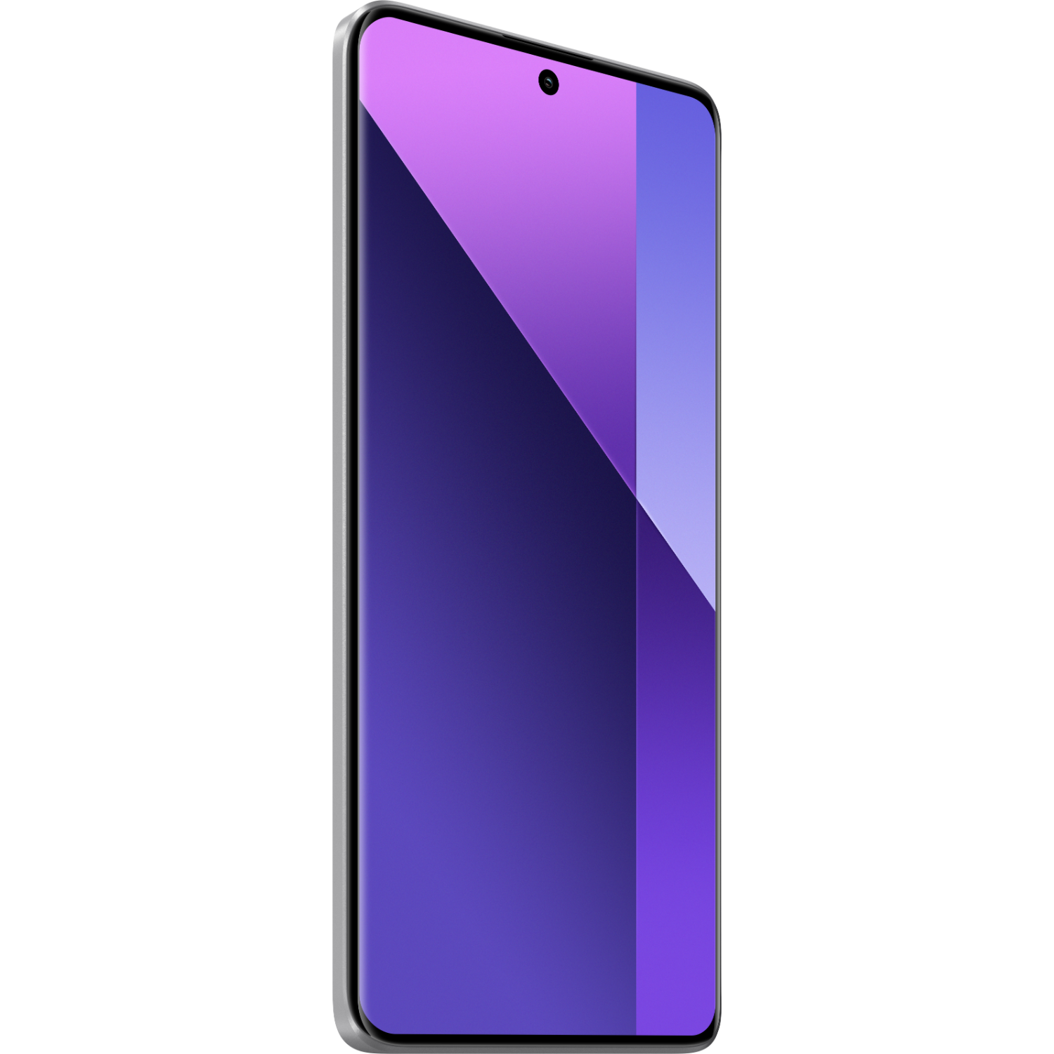 Telefon mit Bildschirm mit lila und violettem Farbverlauf.