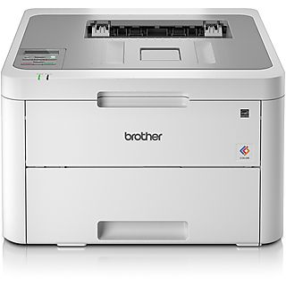 Impresora láser - BROTHER HL-L3210CW, Laser, 2400 x 600 ppp, 18 ppm, 18 ppm, Gris