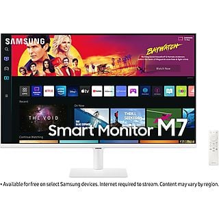 Monitor - SAMSUNG LS32BM701UUXEN, 32 ", UHD 4K, 4 ms, 60 Hz, Blanco