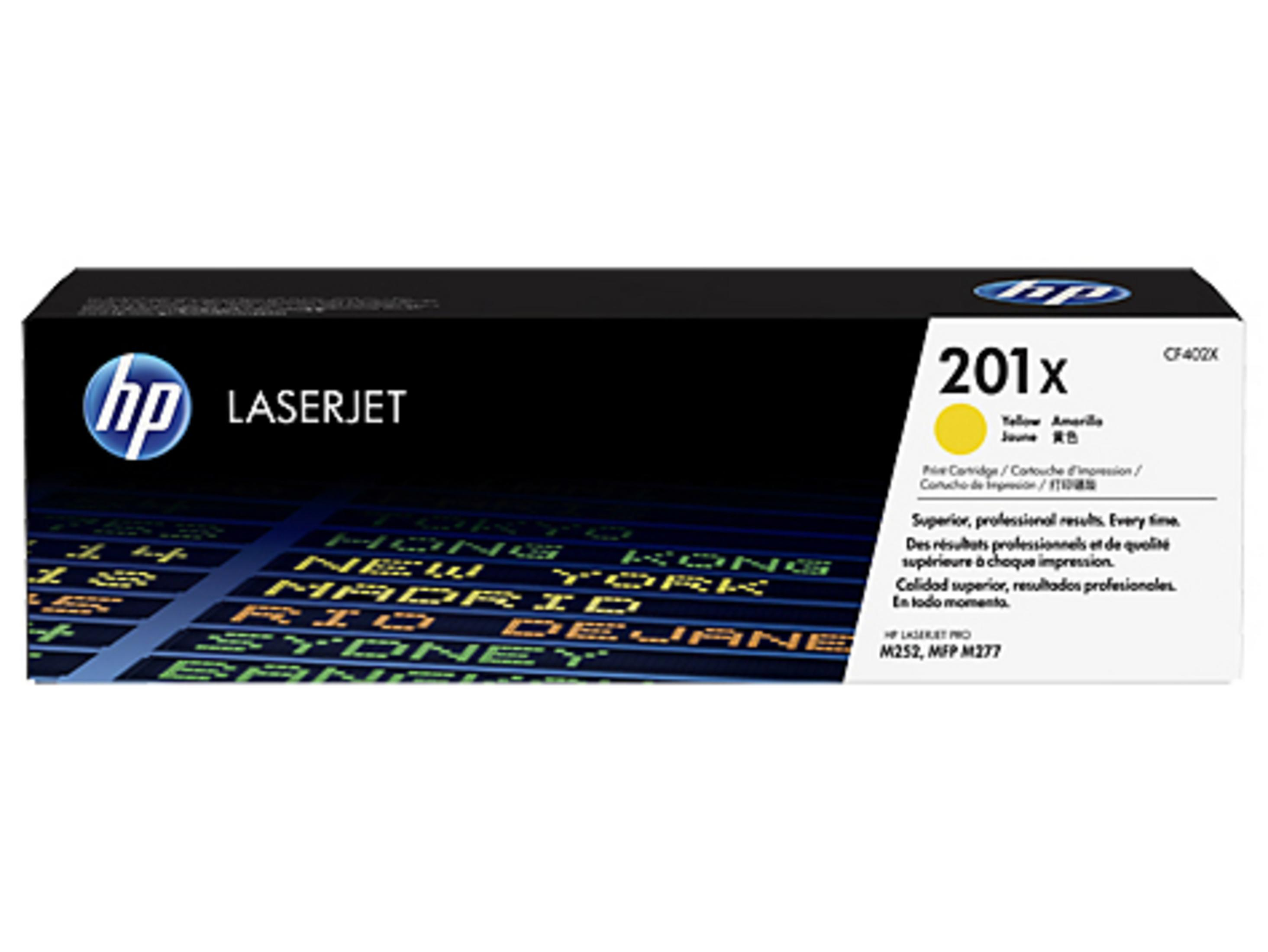 HP HP 201X Yüksek Kapasiteli Lazer baskı Toner Sarı