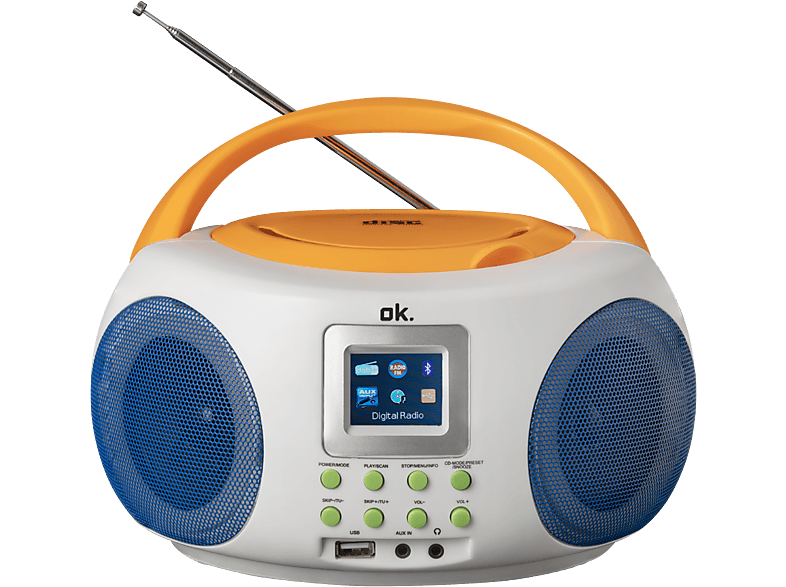 OK. ORC 515 DAB+ DAB+ Boombox, Mehrfarbig | MediaMarkt