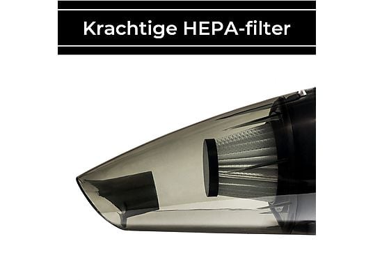 ZEDAR S300 met 4 opzetstukken en2 HEPA filters Kruimeldief zwart