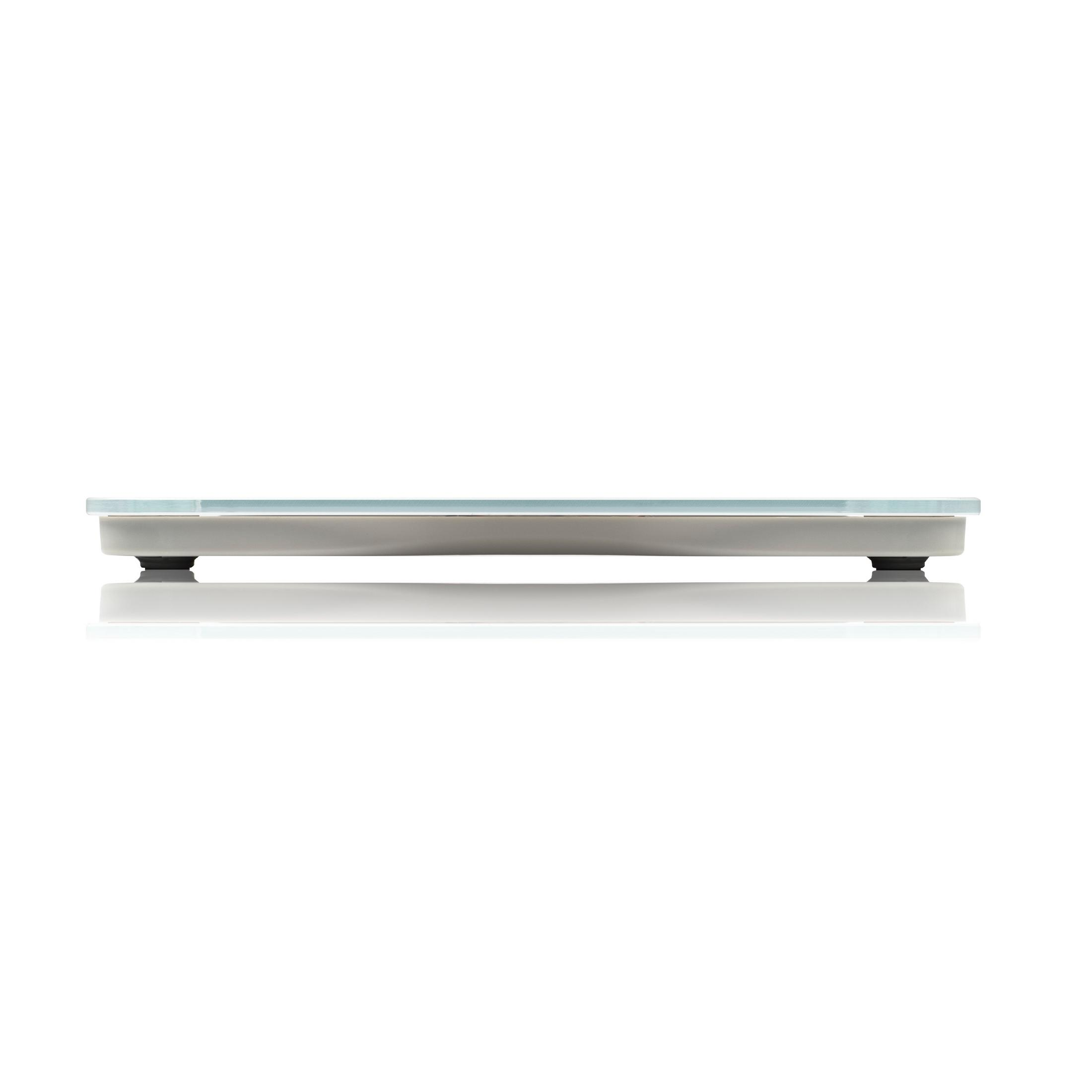 Báscula de baño - MEDISANA 40434 PS 435 BASCULA CRISTAL CON VISOR OCULTO, Peso máximo 180 kg, Batería/s AAA, Blanco