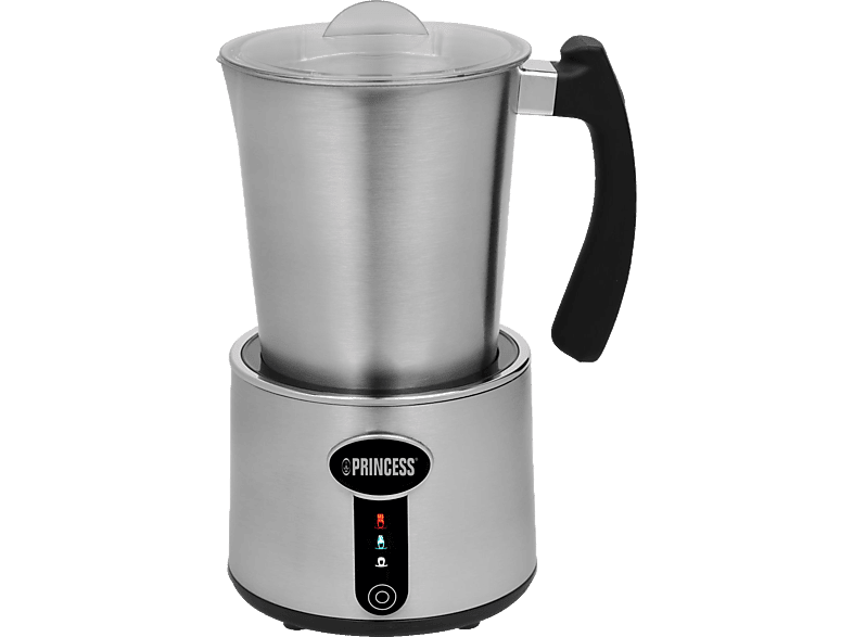 PRINCESS 01.243005.01.001 Milchschäumer & -wärmer, Silber, 650 Watt