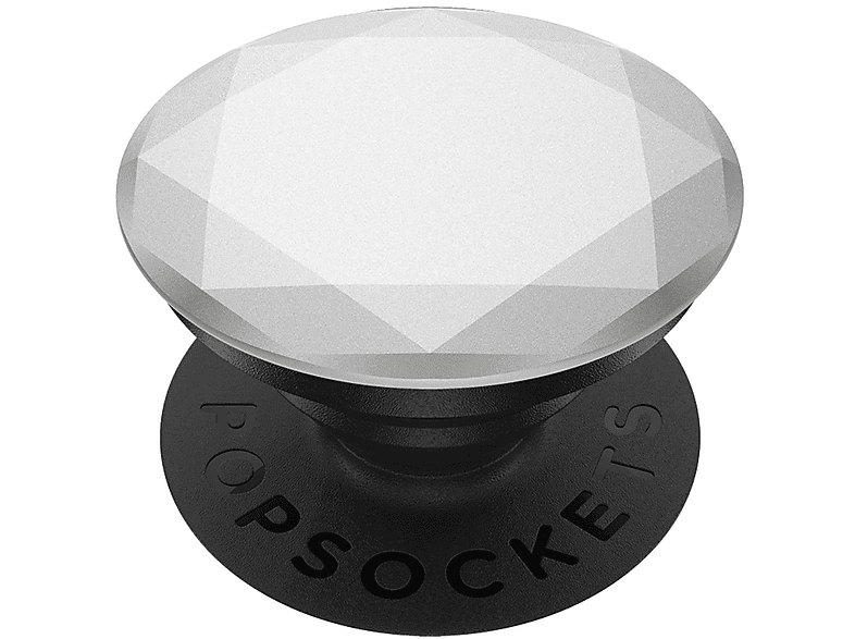 POPSOCKETS 90214 POPGRIP PREM. METALLIC SILVER Handyhalterung, Premium ...