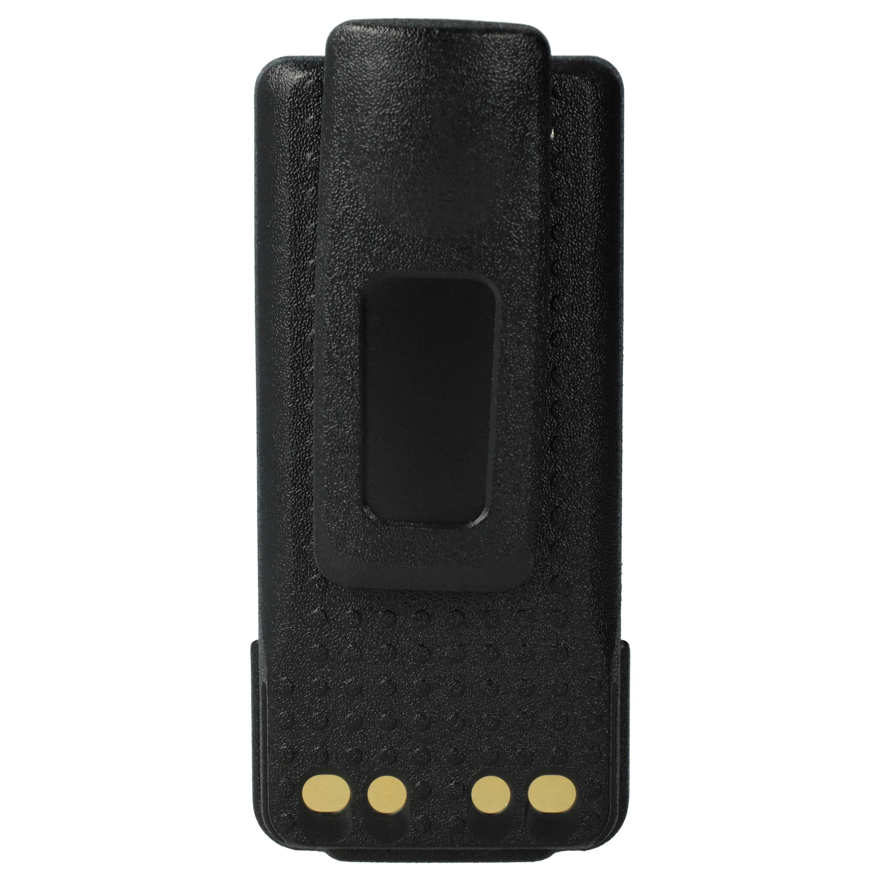 Schwarzer Batterieclip für ein Gerät.