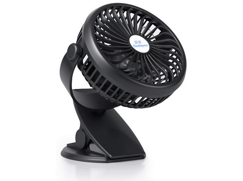Hama USB Tischventilator Schwarz – Leiser Ventilator Mit Verstellbarem Neigungswinkel, 10 Cm, Für Laptop & PC