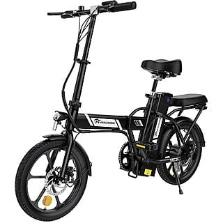 Bicicleta de ciudad  - EK5 E-Bike，equipada con batería extraíble de 36V 8.4AH Bicicleta plegable EVERCROSS TECH, 250W, 25 km/hkm/h, Negro