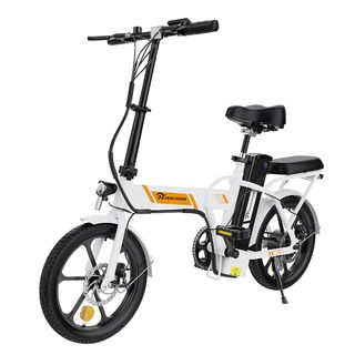 Bicicleta de ciudad  - EK5 E-Bike，equipada con batería extraíble de 36V 8.4AH Bicicleta plegable EVERCROSS TECH, 250W, 25 km/hkm/h, Blanco