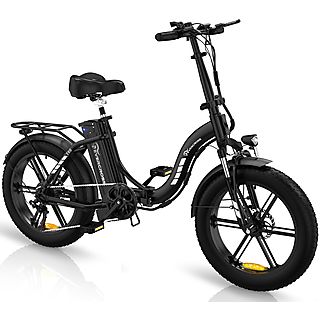 Bicicleta de ciudad  - Bicicleta eléctrica plegable EK6, caja de cambios de 7 velocidades, con motor de 250W EVERCROSS, 250W, 25 km/hkm/h, Negro