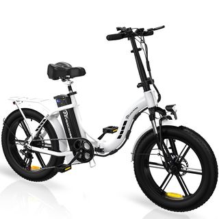 Bicicleta de ciudad  - Bicicleta eléctrica plegable EK6, caja de cambios de 7 velocidades, con motor de 250W EVERCROSS TECH, 250W, 25 km/hkm/h, Blanco