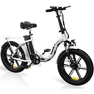 Bicicleta de ciudad  - Bicicleta eléctrica plegable EK6, caja de cambios de 7 velocidades, con motor de 250W EVERCROSS, 250W, 25 km/hkm/h, Blanco