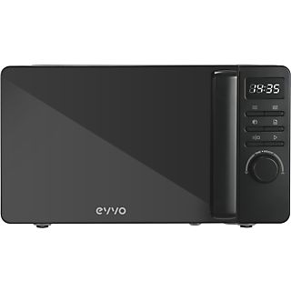 Microondas libre instalación - EVVO M20B, 700 W, 5 potencia, Negro