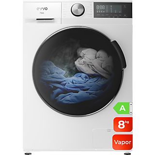 Lavadora carga frontal - EVVO Nova 8, 8 kg, 13 programas, Blanco