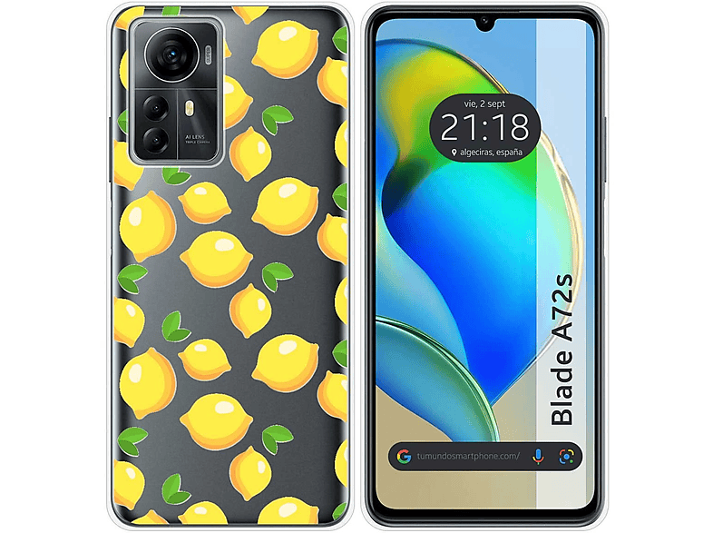 LCEHTOGYE Funda Para ZTE Blade A72S + Protector De Pantalla De Vidrio
