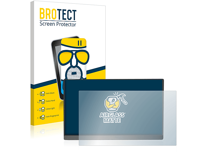 Brotect Pellicola Protettiva Vetro Ibrido Per Schermo Piatto 15.6 Pollici (39,6 Cm) 16:9 - AirGlass 9H - Made In Germany