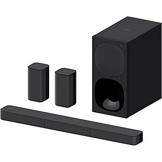 Barra de sonido con subwoofer - SONY HT-S20R, Bluetooth, Subwoofer Con cable, Negro