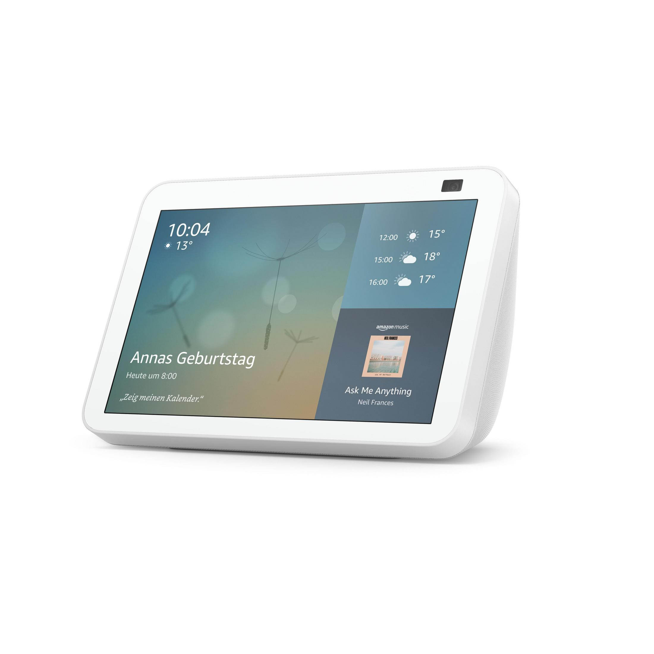 AMAZON ECHO SHOW 8 HD SMART SCREEN Smart Speaker, Weiß 