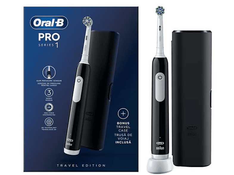 ORALB Pro 1 Elektrische Zahnbürste Schwarz MediaMarkt