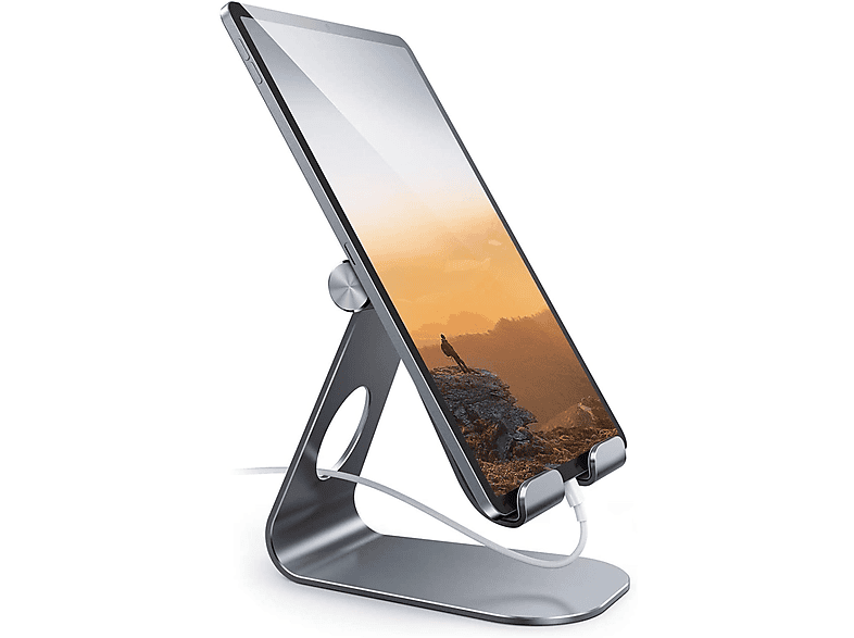 NEVEANCE Einstellbarer Winkel Tablet Ständer, grau | MediaMarkt