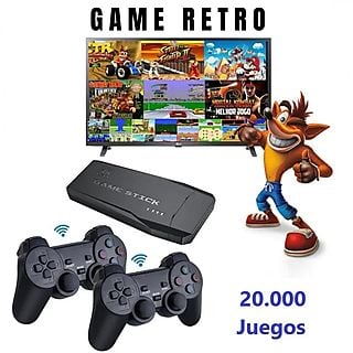 Consola Retro  - RETROG20K MANALEX, 64 GB, NEGRO