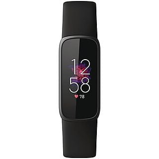 FITBIT FB422BKBK LUXE BLACK/BLACK Smartwatch Silikon, schwarz
